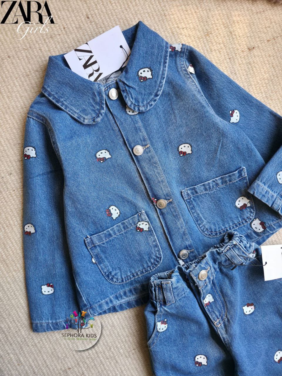 ZARA Jeans suit Hello Kitty