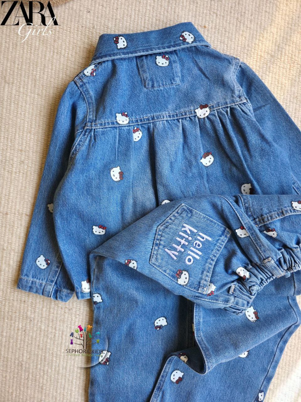 ZARA Jeans suit Hello Kitty