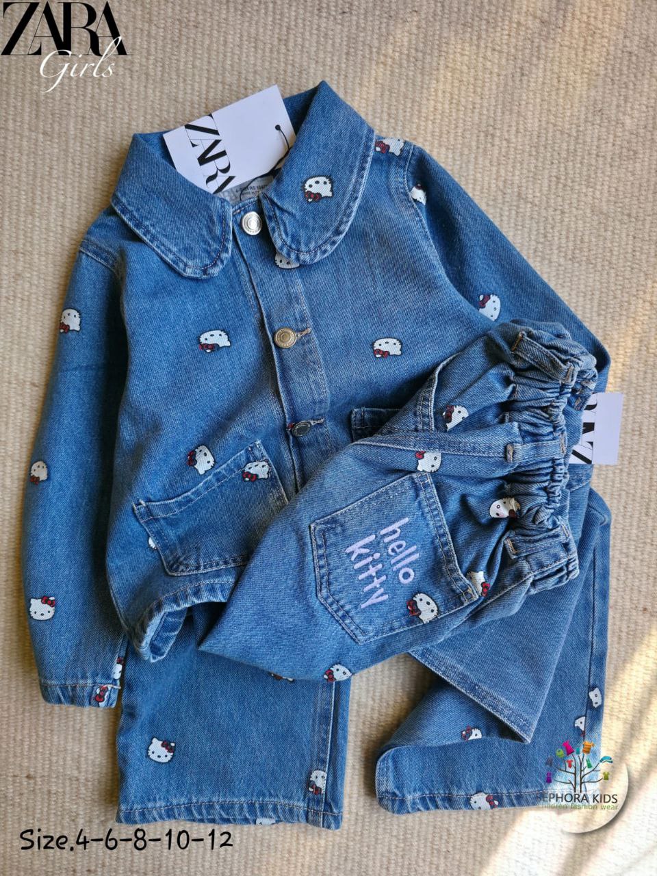 ZARA Jeans suit Hello Kitty