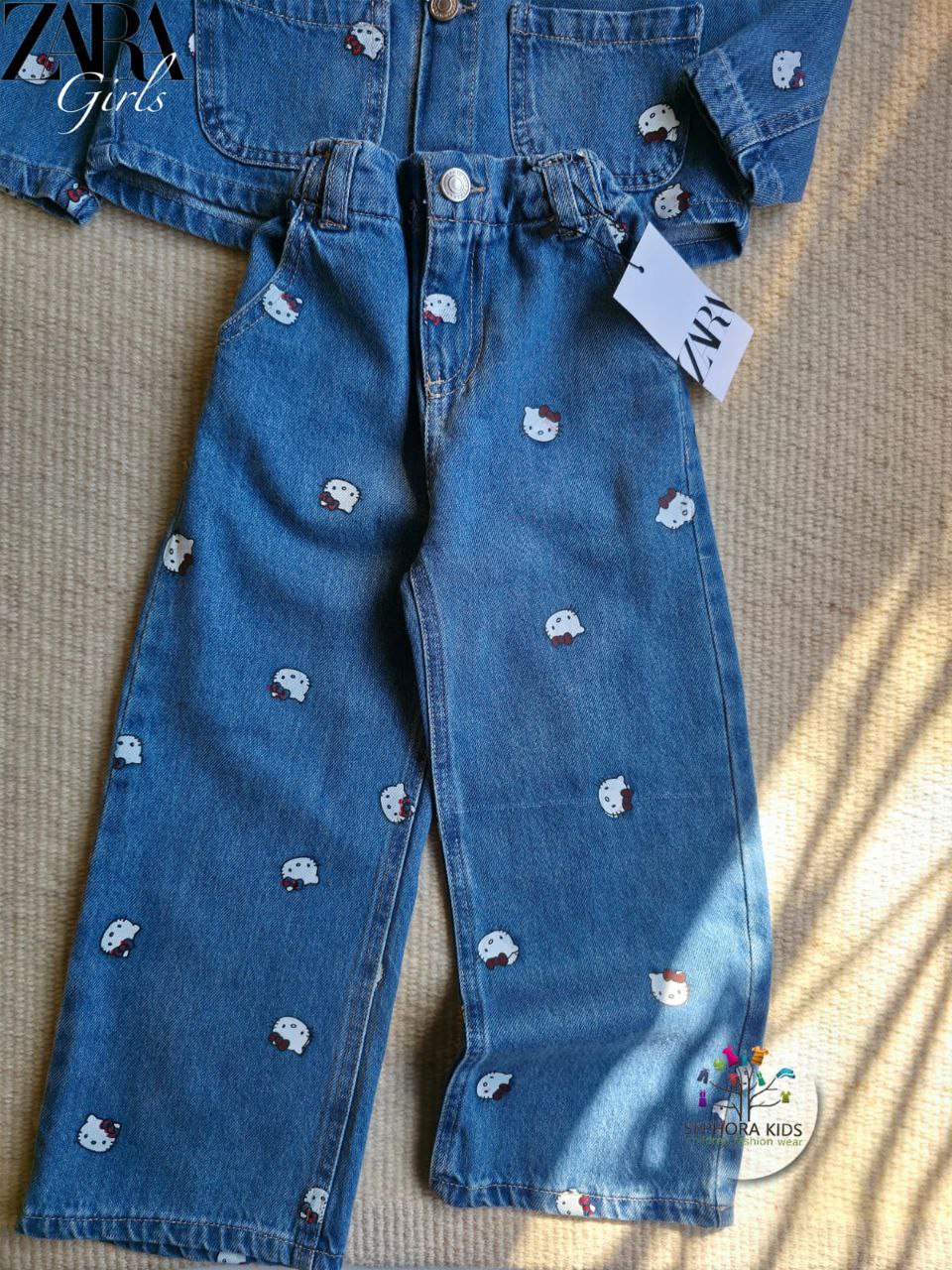 ZARA Jeans suit Hello Kitty