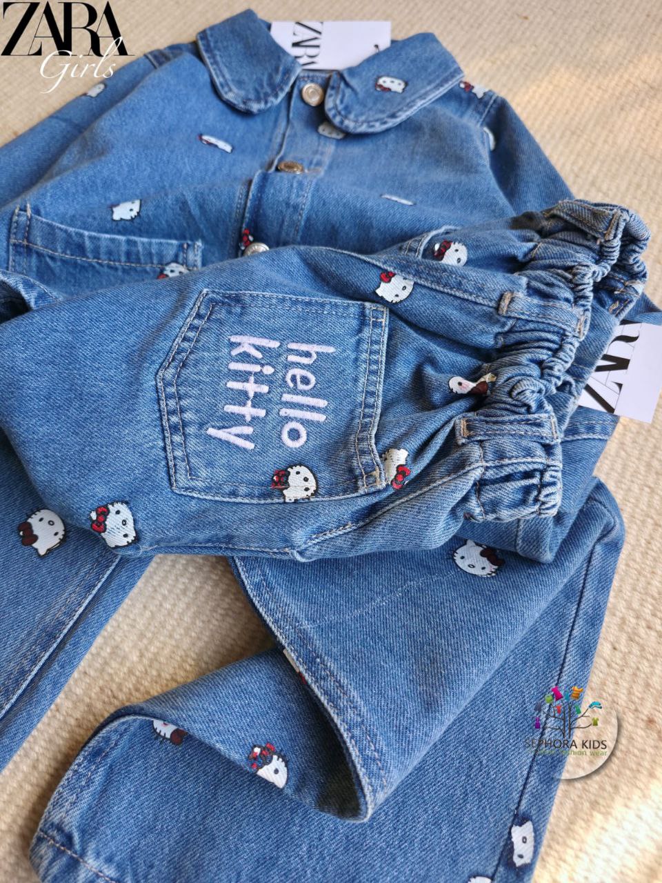 ZARA Jeans suit Hello Kitty