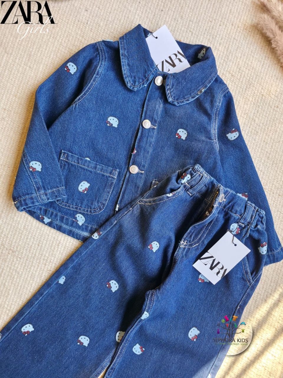 ZARA Jeans suit Hello Kitty