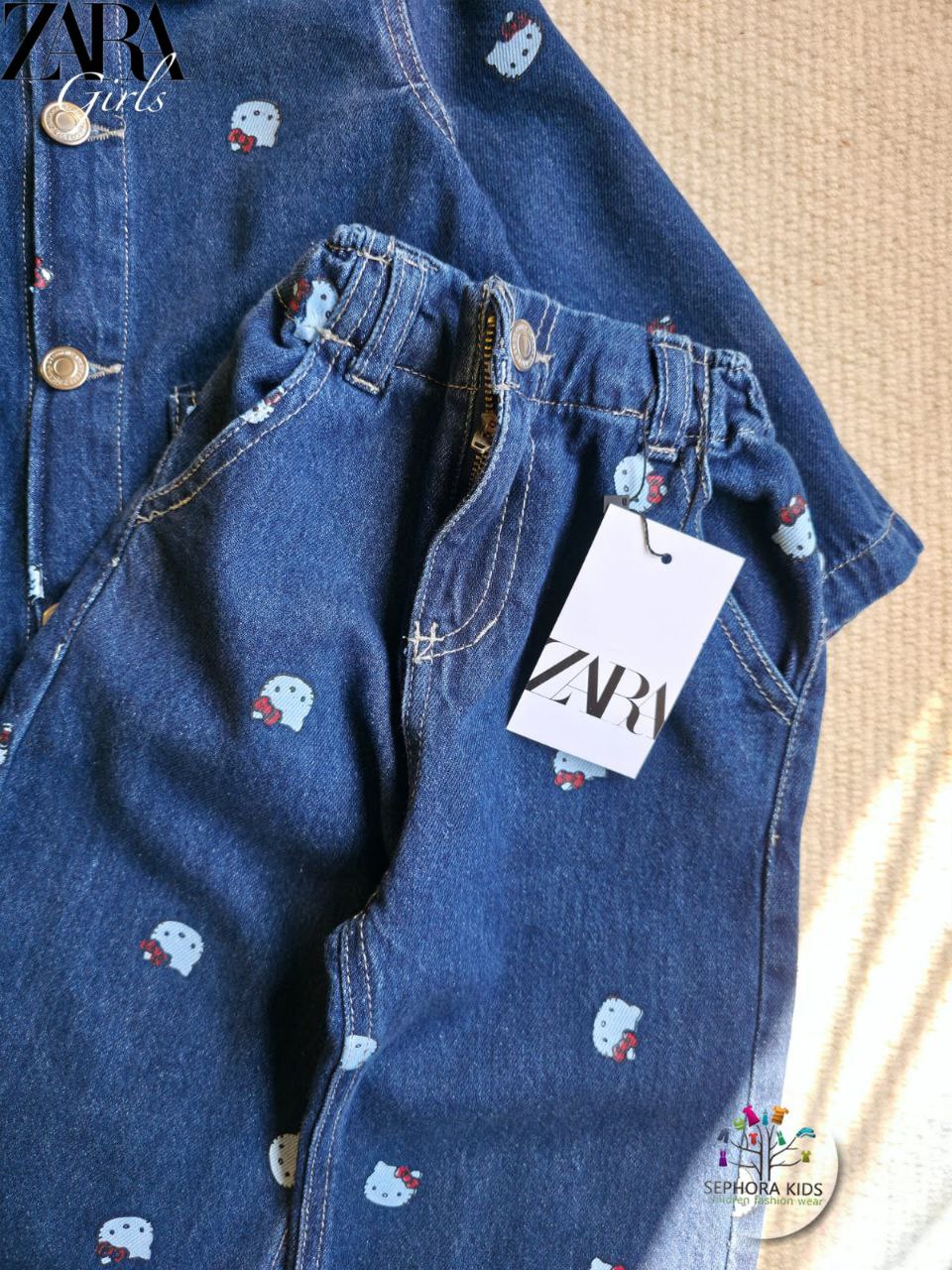 ZARA Jeans suit Hello Kitty