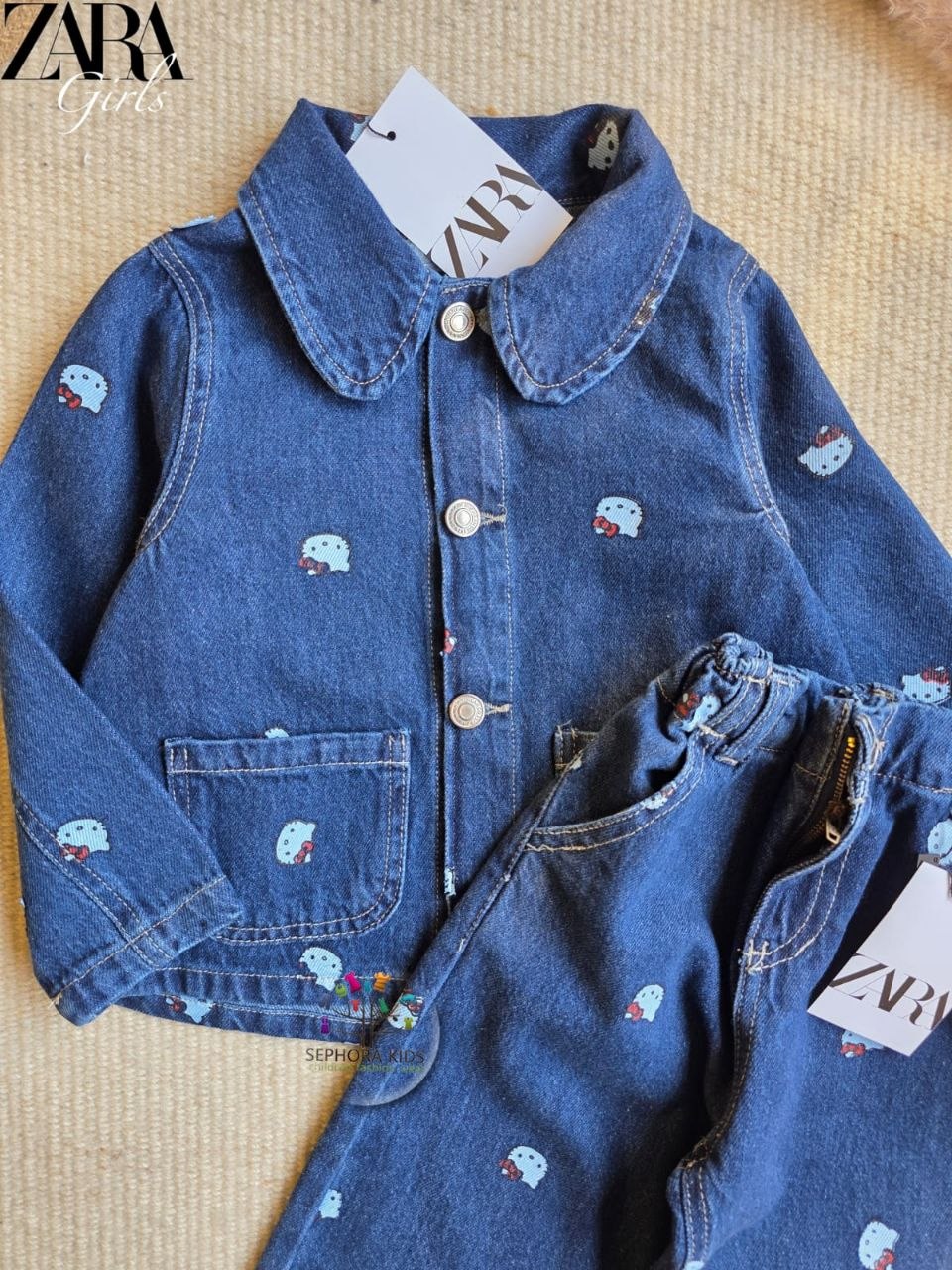 ZARA Jeans suit Hello Kitty