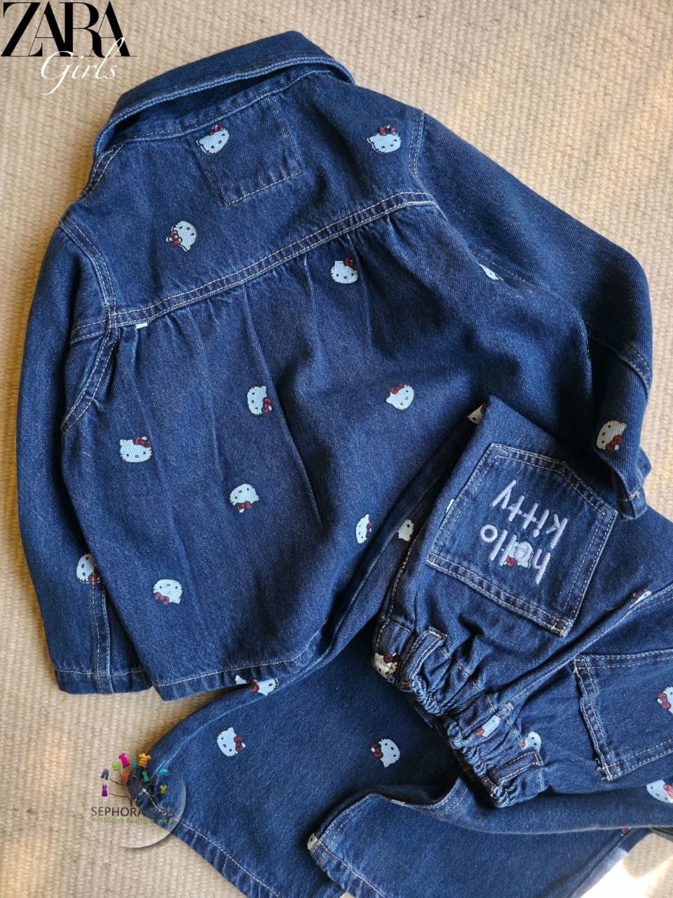 ZARA Jeans suit Hello Kitty