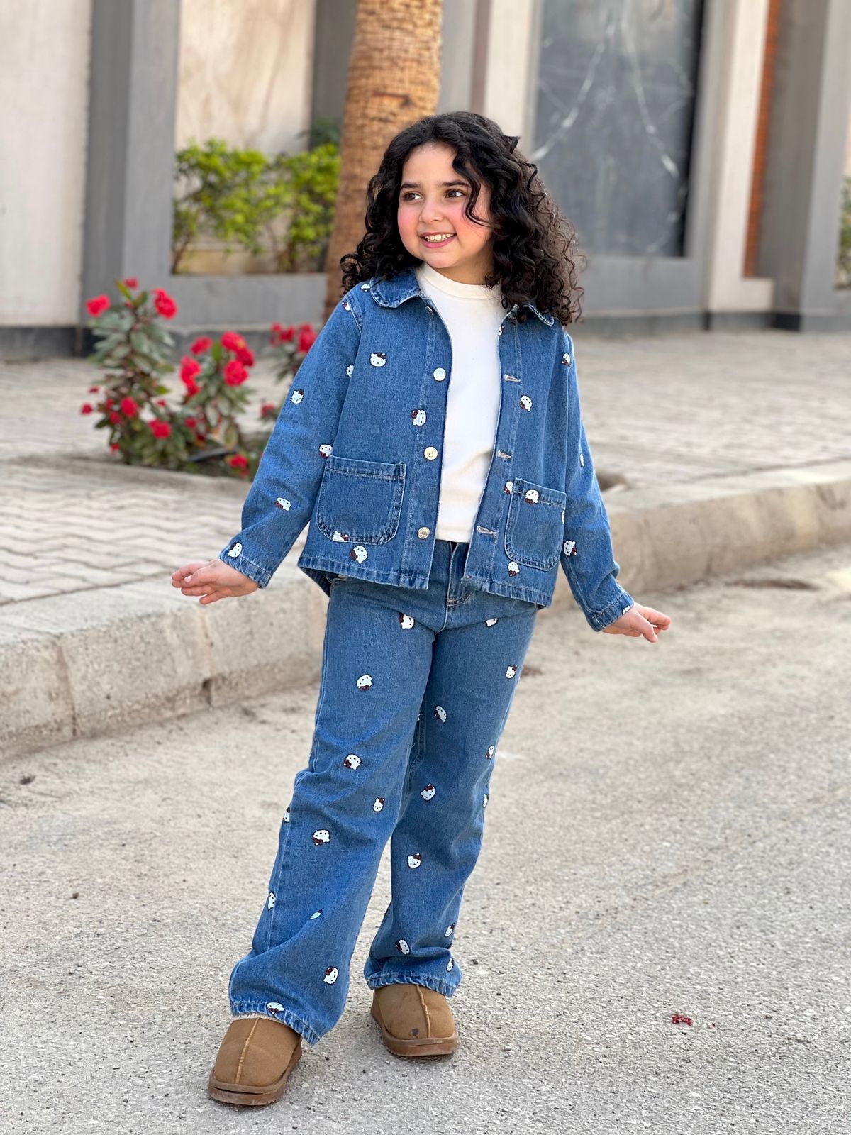 ZARA Jeans suit Hello Kitty